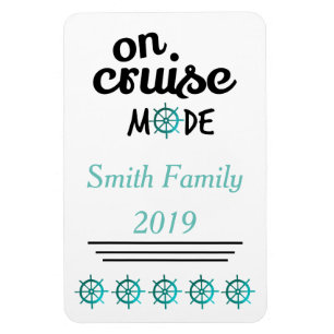 Stateroom Door Magnet On Cruise Mode Monogram