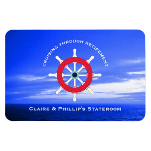 Stateroom Door Marker Personalised Retirement Magnet