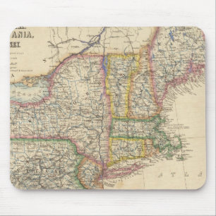 States of Maine, New Hampshire, Vermont Mouse Mat