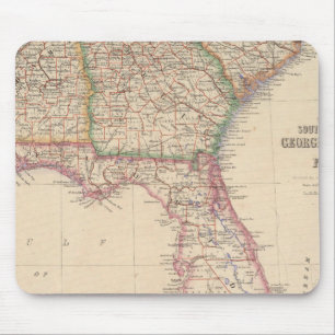 States of South Carolina, Georgia, and Alabama Mouse Mat