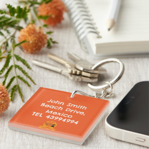 Static Caravan Home Gift Key Ring