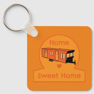 Static Caravan Home Gift Key Ring