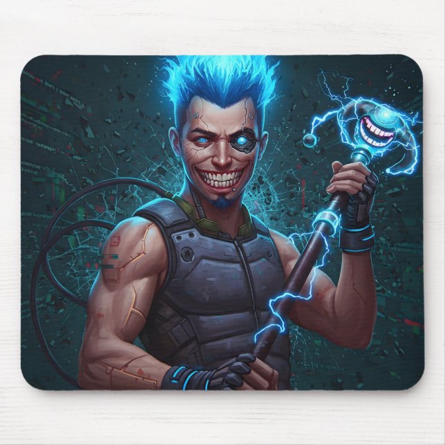 Static Jester Mouse Mat (Front)
