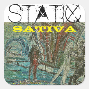 STATIC SATIVA SQUARE STICKER