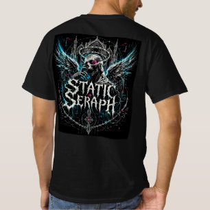 Static Seraph Gothic Cyberpunk Graphic T-Shirt