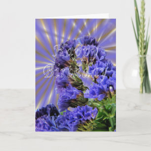 Statice Birthday-customize Card