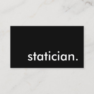statician. business card