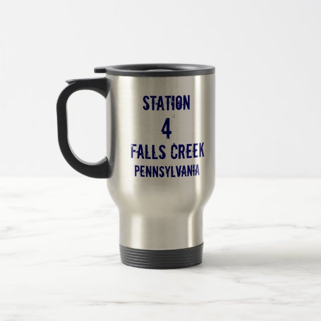 Station, 4, Falls Creek, Pennsylvania, FireRescue Travel Mug (Left)