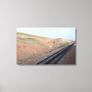 Station House Along Historic Cog Railway Canvas Print