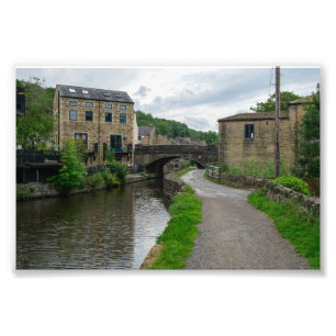 Station Road Bridge on the Rochdale Canal Photo Print