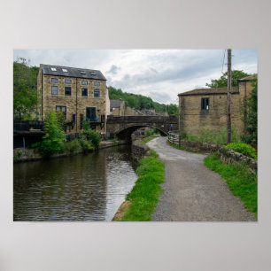 Station Road Bridge on the Rochdale Canal Poster