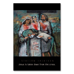 Station Thirteen, Jesus taken down, Prayer Card