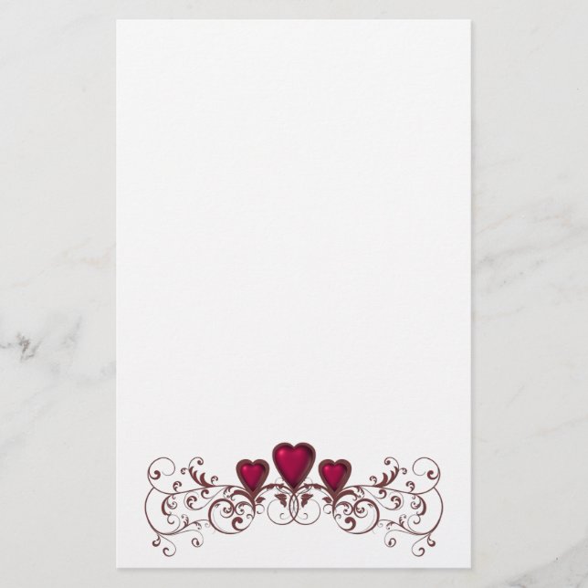 Stationary Award Winner Valentines Stationery (Front)