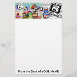 Stationary - Route 66 The Mother Road 18SQ Stationery
