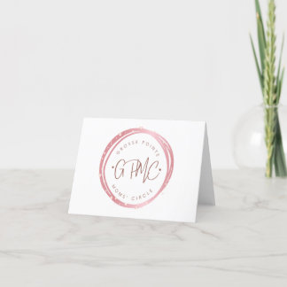 Stationary Thank You Card