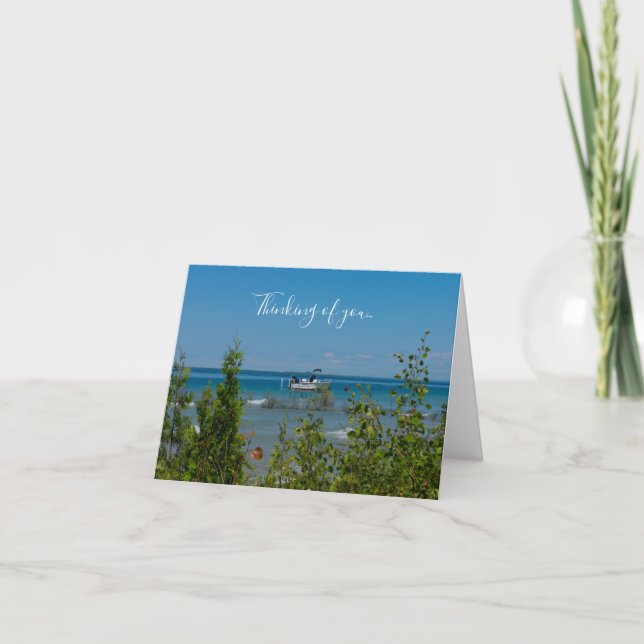 Stationed At Mackinac Thinking Of You Card (Front)