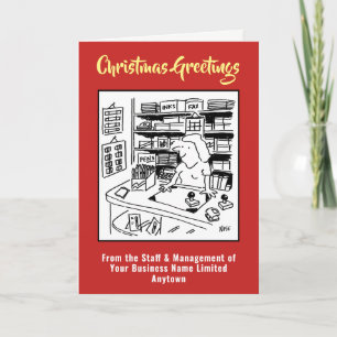 Stationers or Office Supplies Christmas Card