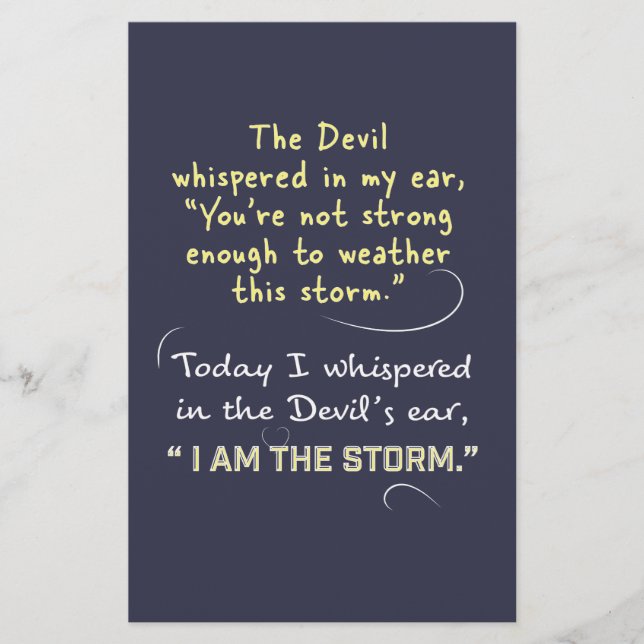 Stationery Christian Women Devil Whispered (Front)