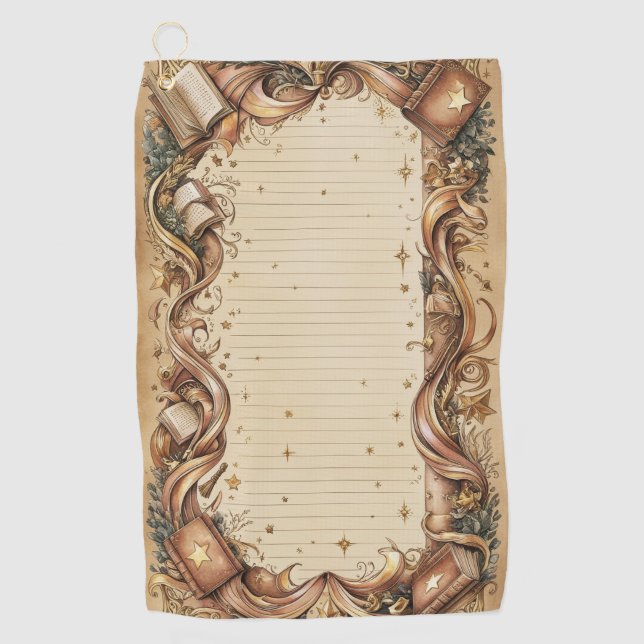 Stationery Golf Towel (Front)