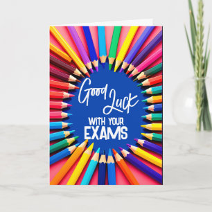 Stationery Good Luck in your exams GCSE ALevel SAT Card