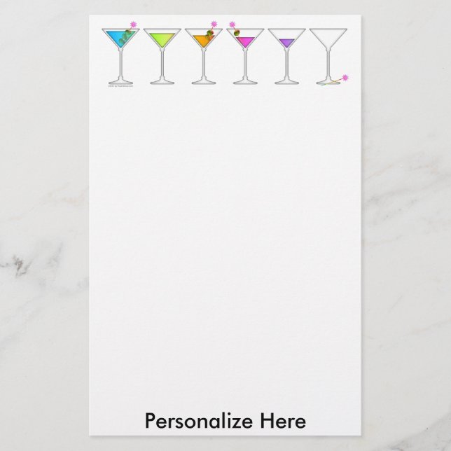 Stationery - MARTINIS, Going, Going, Gone (Front)