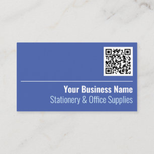 Stationery & Office Supplies QR Code Business Card