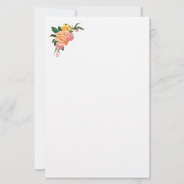 Stationery Paper-Floral (Front)
