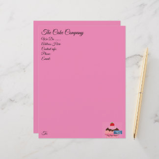 Stationery Paper Pink(Cupcake) RFPMDesigns ©️2024