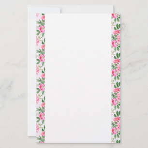 Stationery Paper-Pink Peonies