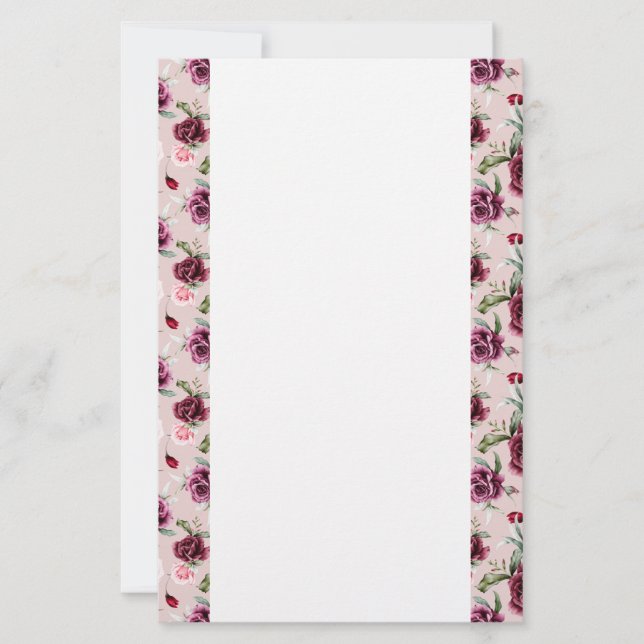 Stationery Paper-Roses (Front)