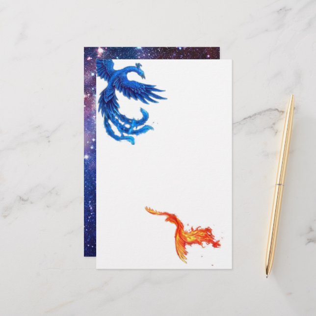 Stationery Paper, Size: 5.5" x 8.5", Paper: Matte, (Front/Back In Situ)