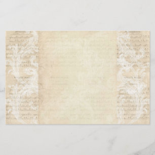 Stationery Paper Vintage Music Sheet Cream