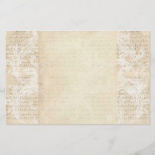 Stationery Paper Vintage Music Sheet Cream Blush