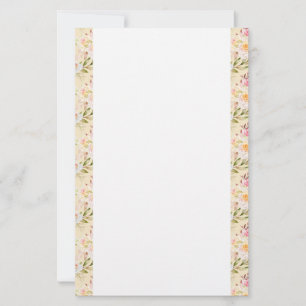 Stationery Paper-Yellow Roses