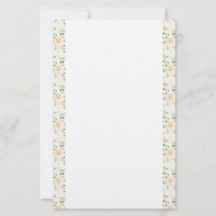 Stationery Paper-Yellow Roses