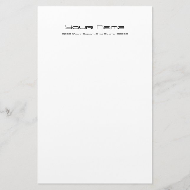Stationery Recycled Paper/ White Colour (Front)