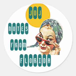 Stationery Stickers For Travel Notes Lady Retro