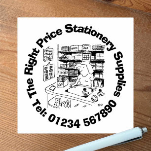 Stationery Supplies - Office Stationers Business Rubber Stamp
