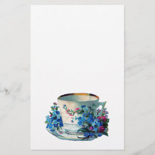 STATIONERY : VINTAGE TEACUP  POST-IT NOTES
