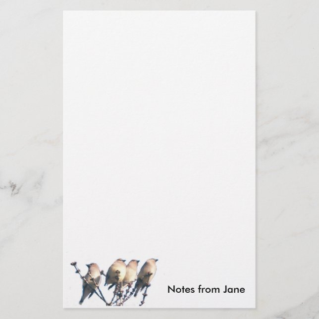 Stationery - WaxWing - Notes from ... (Front)