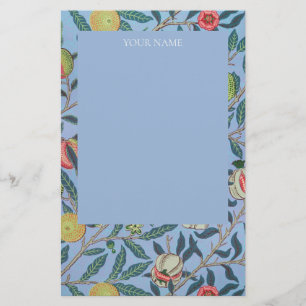 STATIONERY :WILLIAM MORRIS "BLUE POMEGRANATES"