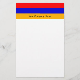 Stationery with Flag of Armenia