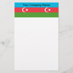 Stationery with Flag of Azerbaijan