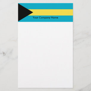 Stationery with Flag of Bahamas