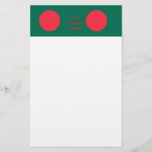 Stationery with Flag of Bangladesh