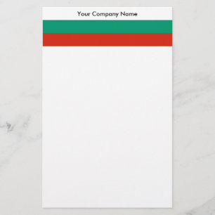 Stationery with Flag of Bulgaria
