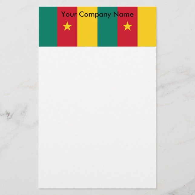 Stationery with Flag of Cameroon (Front)