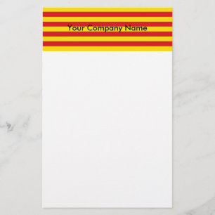 Stationery with Flag of Catalonia
