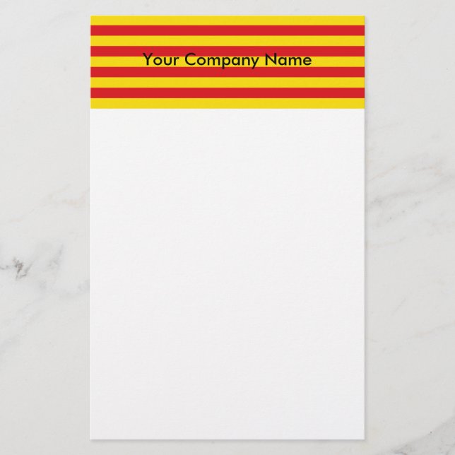 Stationery with Flag of Catalonia (Front)