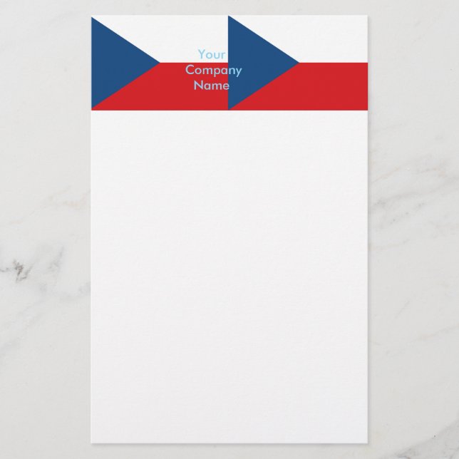 Stationery with Flag of Czechia (Front)